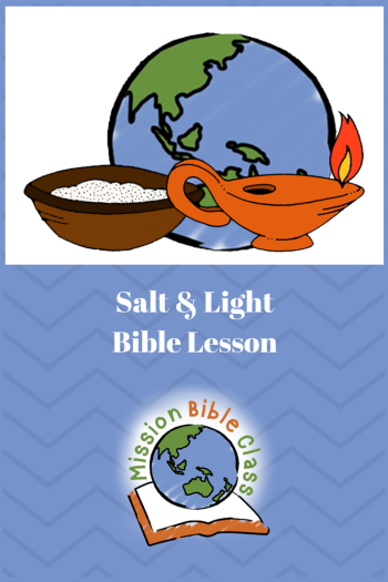 Jesus Teaches About Salt and Light Pin