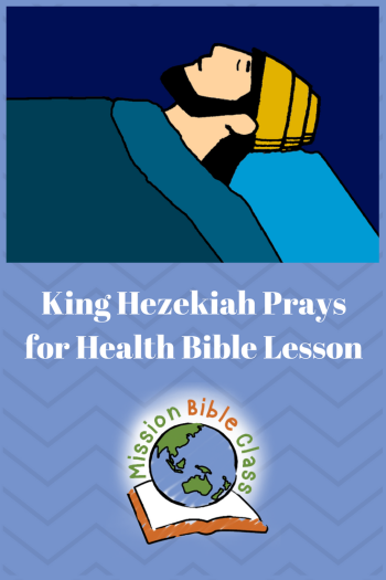 King Hezekiah Prays for Health Pin