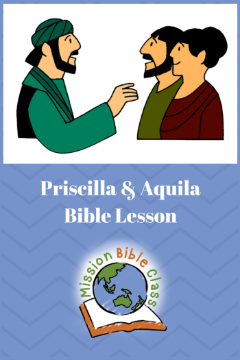 Priscilla and Aquila Pin