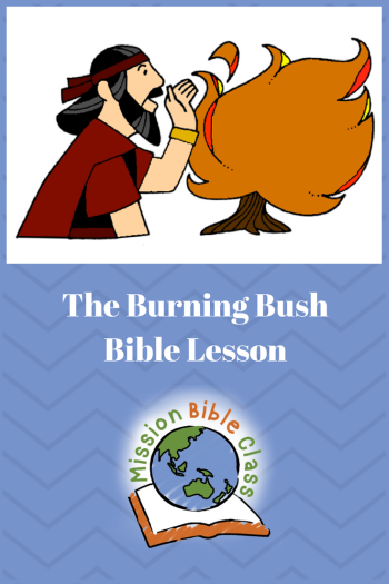 The Lord Speaks from a Burning Bush Pin