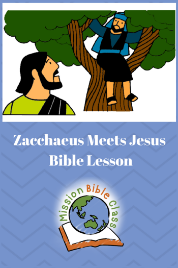 Zacchaeus Meets Jesus Pin